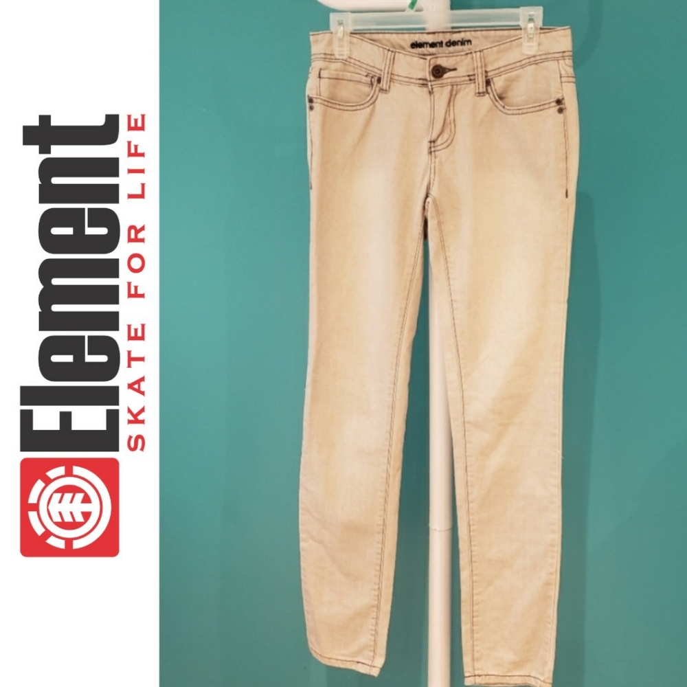 Element Denim Grey Light Wash Jeans Size 3